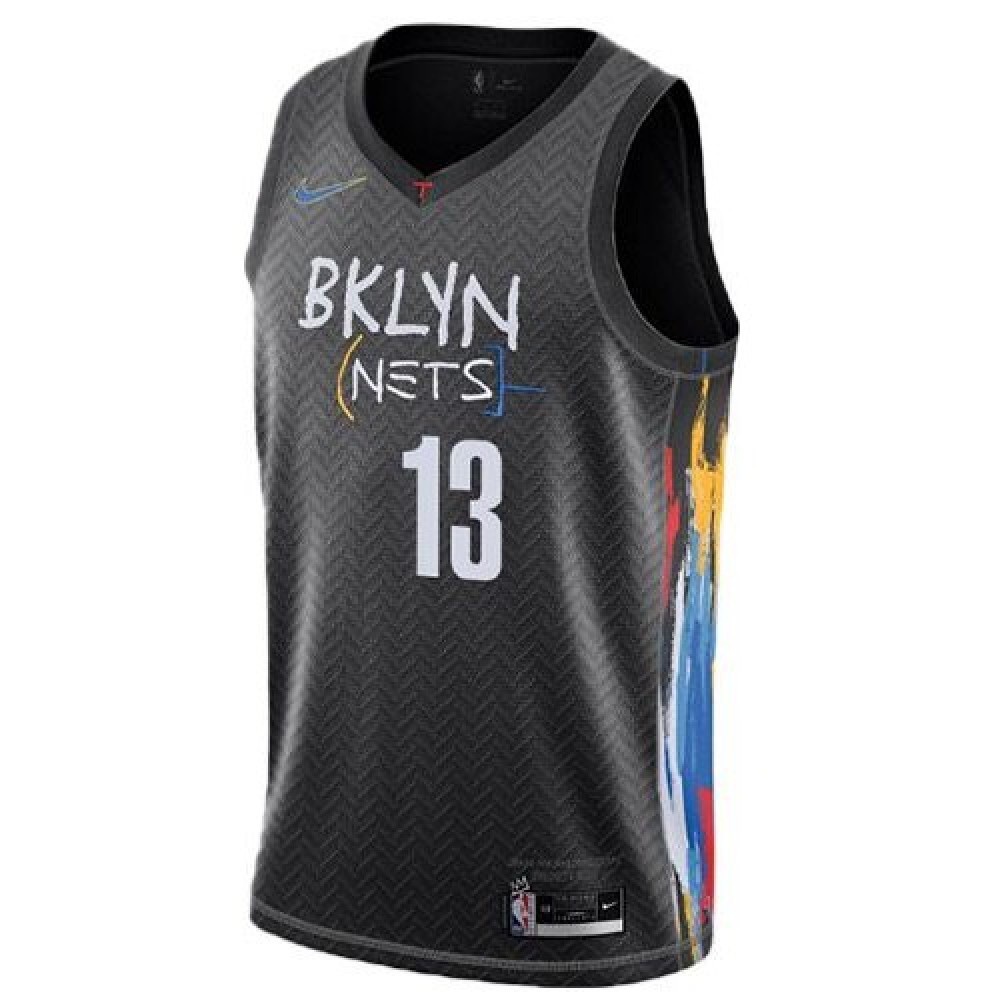 Men's Brooklyn Nets James Harden #13 Black 2020/21 Swingman Jersey - City Edition-Pro Kit Vault | Brand New 26/27 Sports Jerseys